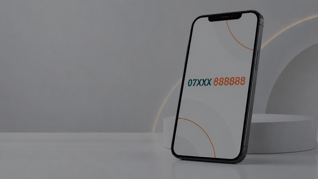 Bespoke UK mobile number, custom ending