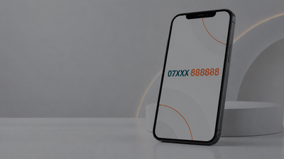 Bespoke UK mobile number, custom ending