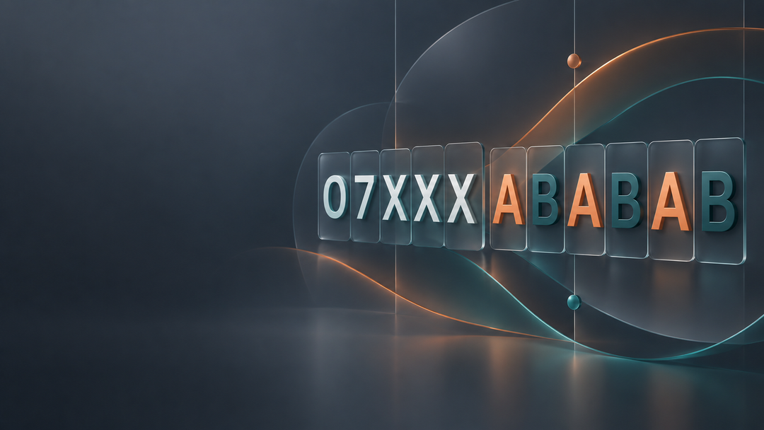 VIP UK mobile number pattern 07XXX ABABAB in Numbers Market